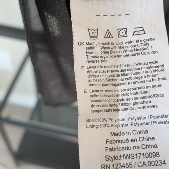 Halston Black Sheer Bell Sleeves Button Down Blouse - Picture 4 of 5